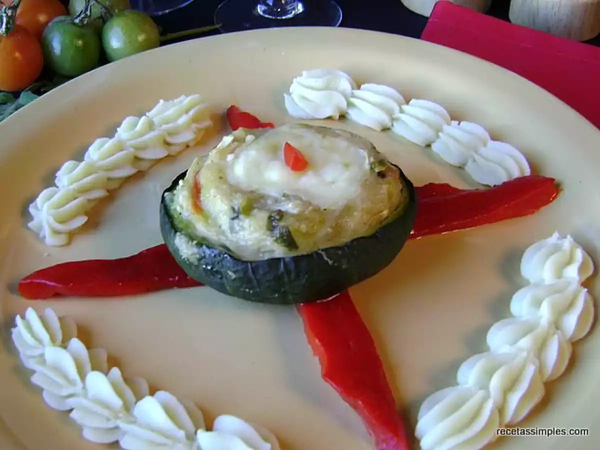 Zapallitos rellenos vegetarianos