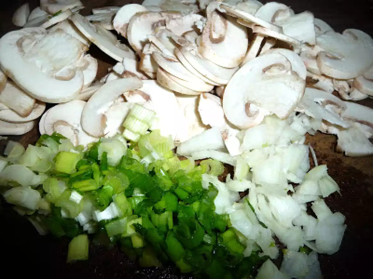 Zapallo a la crema con champiñones - foto 3