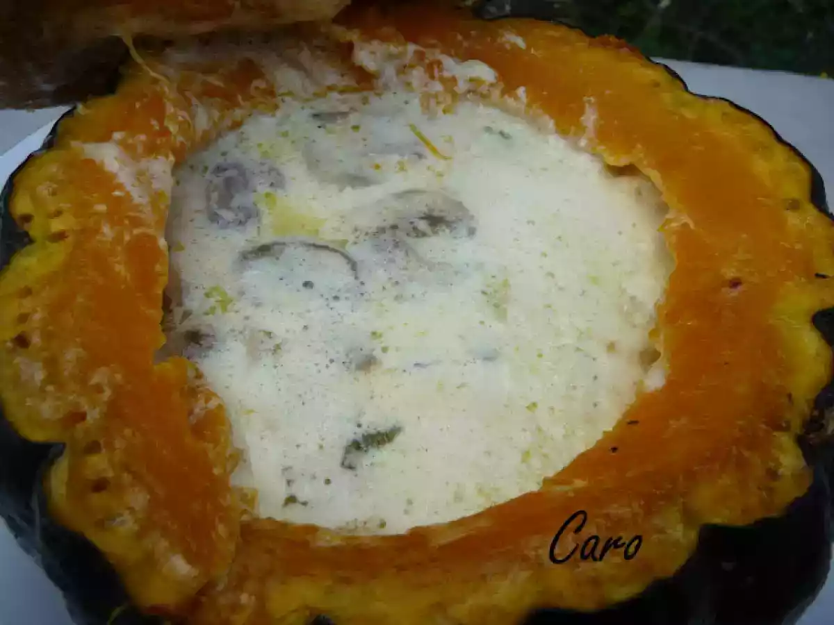 Zapallo a la crema con champiñones - foto 6