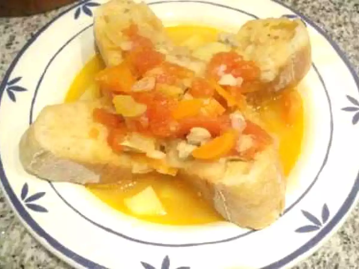 Zuppa di lupini di mare (Sopa de chirlas)